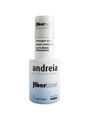 ANDREIA FIBER BASE GLITTER SOFT WHITE N.6