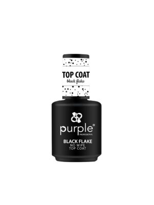 BLACK FLAKE NO WIPE TOP COAT 15ML P248