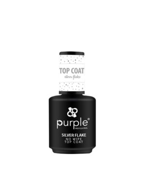 SILVER FLAKE NO WIPE TOP COAT 15ML P211